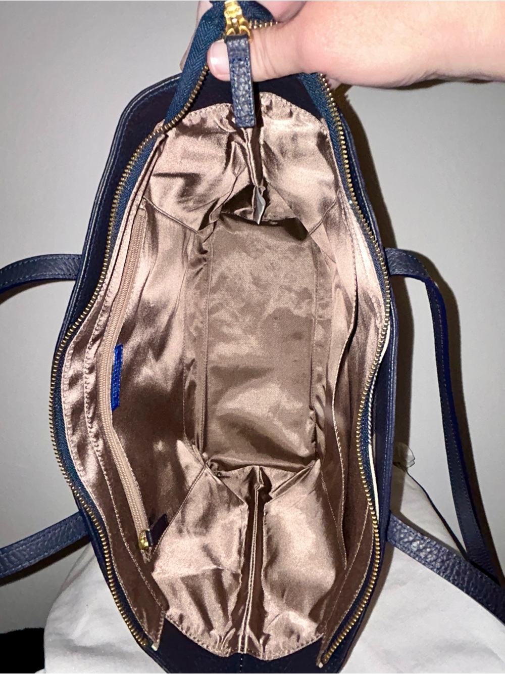 Blue Label Crest bridge (Burberry) Tote Bag with Cherry Charm. Like New! - Picture 12 of 14